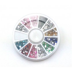 Carusel ornamente metalice modele unghii 1200-1500buc #335020 Strasuri ornare unghii